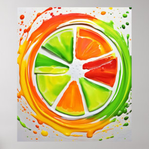 Citrus Splash Ontwerp Poster