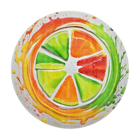 Citrus Splash-ontwerp Snijplank (Voorkant)