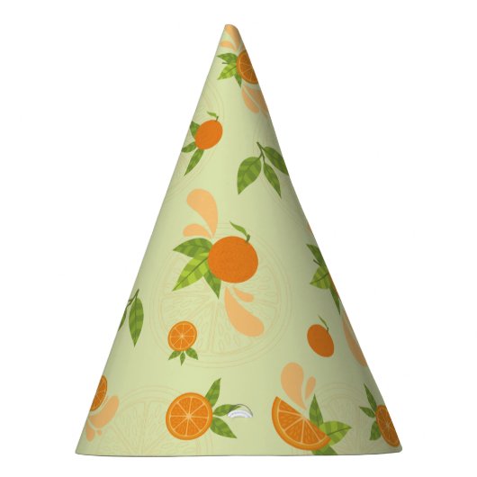 Citrus Splash Seamless Surface Pattern Design Feesthoedjes (Rechts)