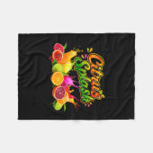 Citrus splash zomervakantie fruit afbeelding fleece deken (Voorkant (Horizontaal))