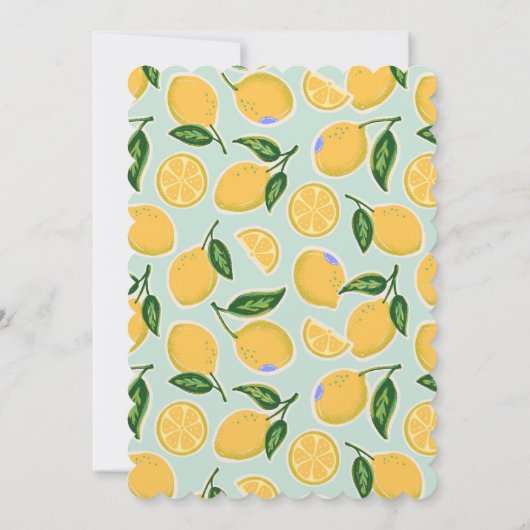 Citrus Squeeze Summer Birthday Uitnodigen Kaart (Achterkant)