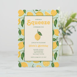 Citrus Squeeze Summer Birthday Uitnodigen Kaart