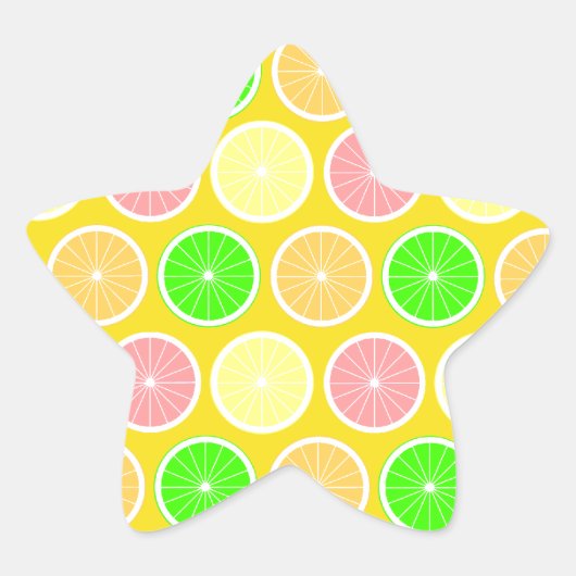 Citrus Ster Sticker (Voorkant)