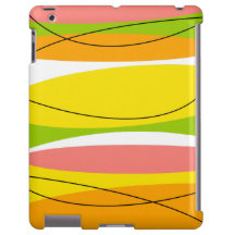 Citrus Stripe iPad case