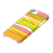 Citrus Stripe 'Naam' iPhone hoesje (Onderkant)