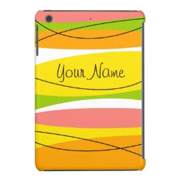 Citrus Stripe 'Name' iPad Mini-hoesje Case-Mate iPhone Case