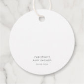 Citrus Summer Waterverf Baby shower Pop it Bedankjes Labels (Achterkant)