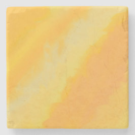 Citrus Sunny Orange Watercolor  Stenen Onderzetter
