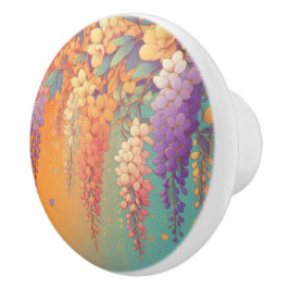 Citrus Sunset Wisteria Keramische Knop