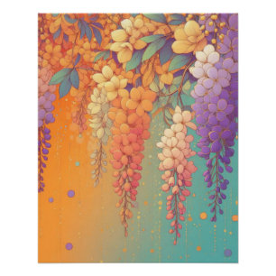 Citrus Sunset Wisteria Perfect Poster
