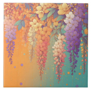 Citrus Sunset Wisteria Tegeltje