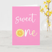 Citrus Sweet One Happy Birthday Kaart (Gele Bloem)