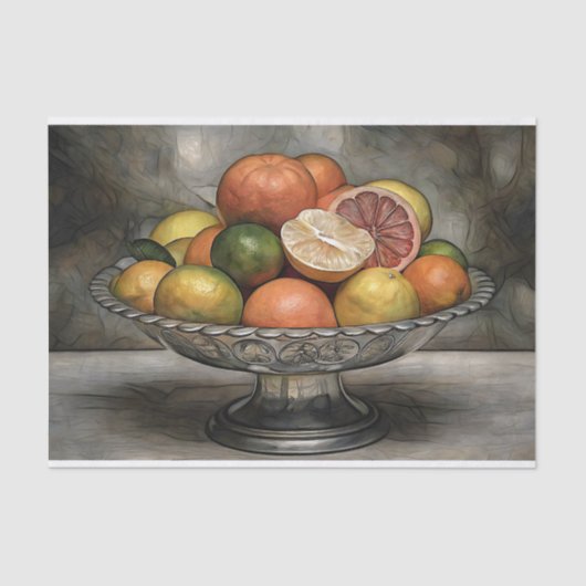 Citrus Symphony Decoupage Tissuepapier (Voorkant)