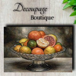 Citrus Symphony Decoupage Tissuepapier