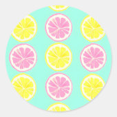 Citrus Symphony Ronde Sticker (Voorkant)