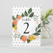 Citrus Tafelnummer (Staand voorkant)