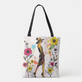 Citrus Teal Street Art Gallery illustration 🌟  Tote Bag (Achterkant)