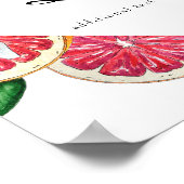 Citrus | Tekstbord op maat Poster (Hoek)
