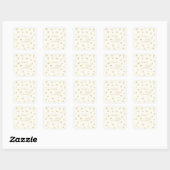 Citrus Theepartij Vierkante Sticker (Vel)