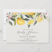 Citrus thema baby shower kaart (Voorkant)