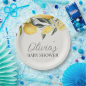 Citrus thema baby shower papieren bordje (Feest)
