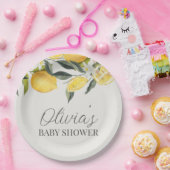 Citrus thema baby shower papieren bordje (Feest)