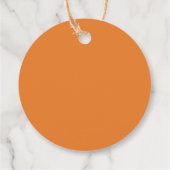 Citrus thema oranje blad bruid dank je bedankjes labels (Achterkant)