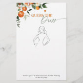 Citrus thema Raad de jurk vrijgezellenfeest spel (Voorkant)