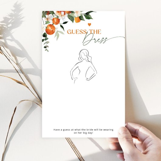 Citrus thema Raad de jurk vrijgezellenfeest spel