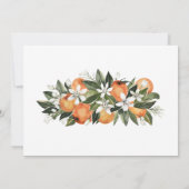 Citrus Thema Rustieke Bruidsbrunch Uitnodiging (Achterkant)