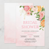 Citrus Theme Fruit Floral Vrijgezellenfeest Kaart (Voorkant / Achterkant)