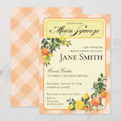 Citrus Themed Bridal Shower Invitation Kaart (Voorkant / Achterkant)