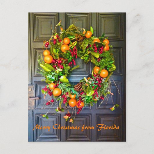 Citrus Thormay Wreath Bok Gardens Florida Briefkaart (Voorkant)