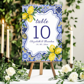 Citrus & Tile Mediterranean Wedding Celebration Kaart