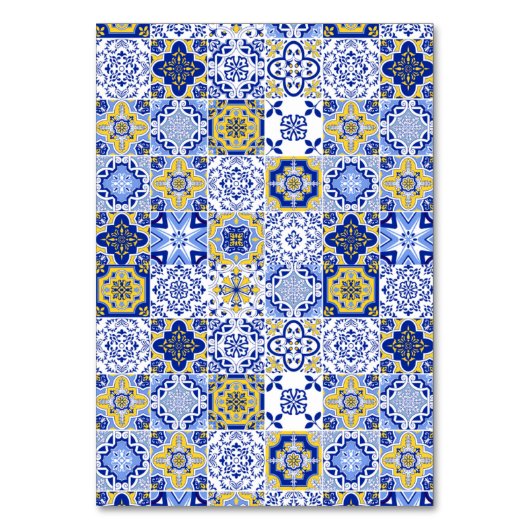 Citrus & Tile Mediterranean Wedding Celebration Kaart (Achterkant)