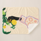 Citrus Touch Sherpa Deken (Voorkant (horizontaal))