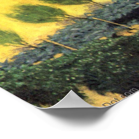 Citrus Trees Garden in het Poster Cagnes (Hoek)