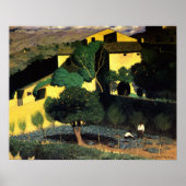 Citrus Trees Garden in het Poster Cagnes (Voorkant)