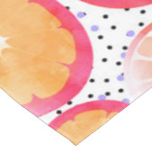 Citrus Tropical | Juicy Fruits Polka Dots | Voedse Tafelkleed (Gekanteld)
