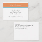 Citrus Tropical Spa Trouwreceptie Insert Kaarten (Voorkant / Achterkant)