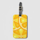 Citrus TROPICAL SUMMER FRUIT Sinaasappel citroenen Bagagelabel (Voorkant (verticaal))