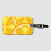 Citrus TROPICAL SUMMER FRUIT Sinaasappel citroenen Bagagelabel (Voorkant (horizontaal))