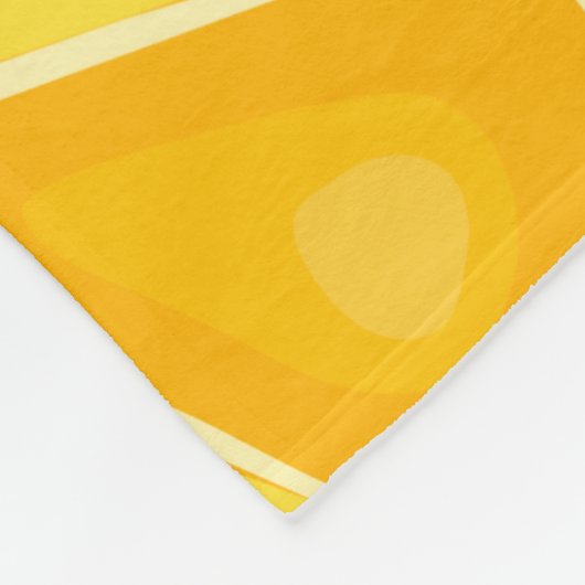 Citrus TROPICAL SUMMER FRUIT Sinaasappel citroenen Fleece Deken (Hoek)