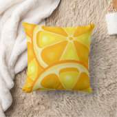 Citrus TROPICAL SUMMER FRUIT Sinaasappel citroenen Kussen (Deken)