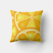 Citrus TROPICAL SUMMER FRUIT Sinaasappel citroenen Kussen (Achterkant)