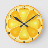 Citrus TROPICAL SUMMER FRUIT Sinaasappel citroenen Ronde Klok (Voorkant)