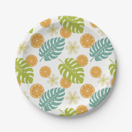 Citrus Tropisch Papieren Bordje