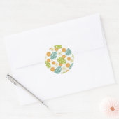 Citrus Tropisch Ronde Sticker (Envelop)