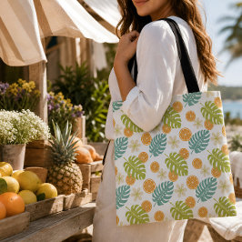 Citrus Tropisch Tote Bag