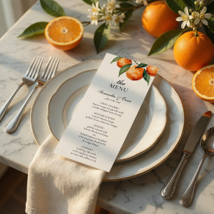 Citrus Trouw Menukaart Mediterranean Orange